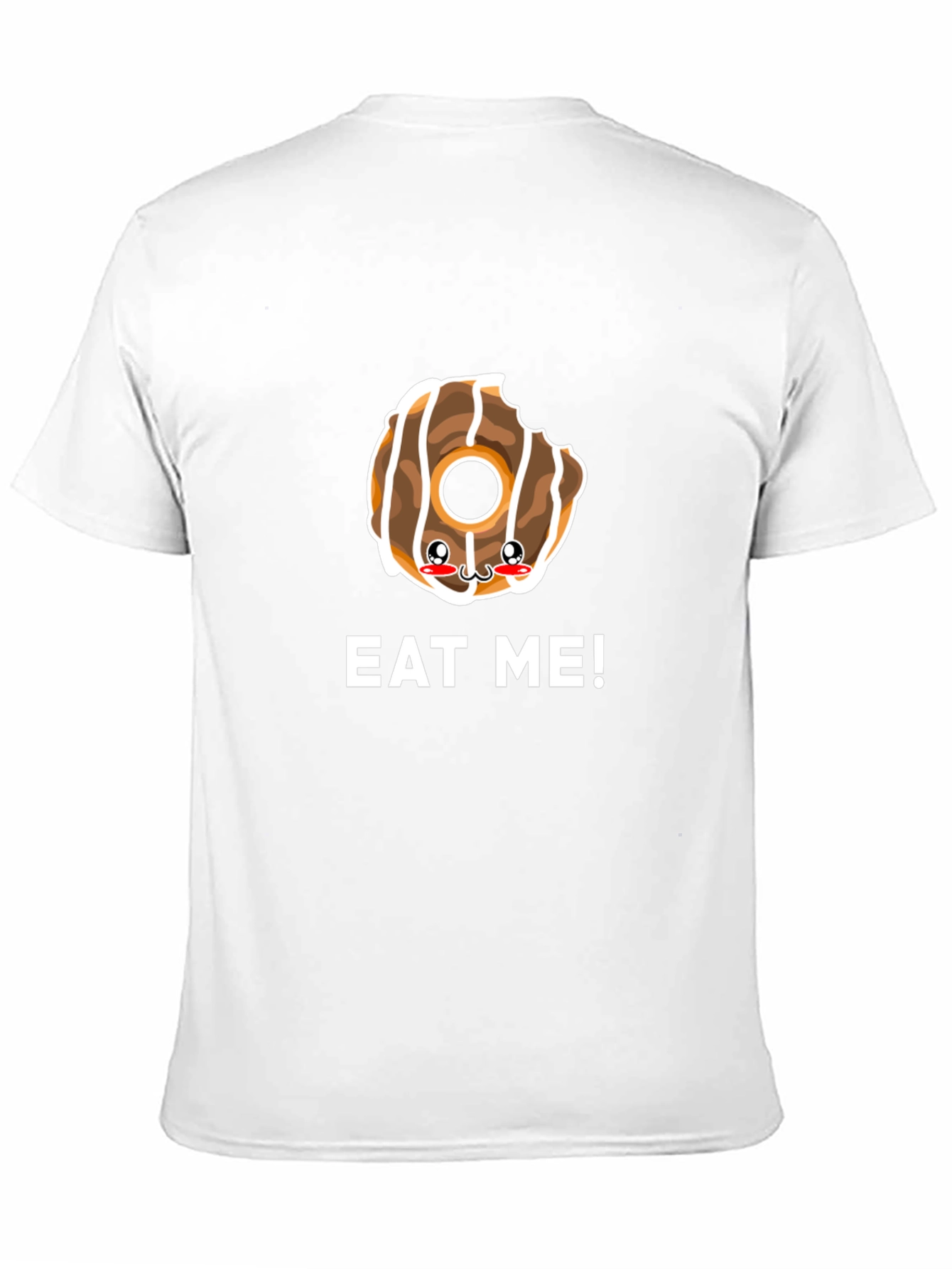 Eat Me Donut Graphic Tee - Black Cotton T-Shirt