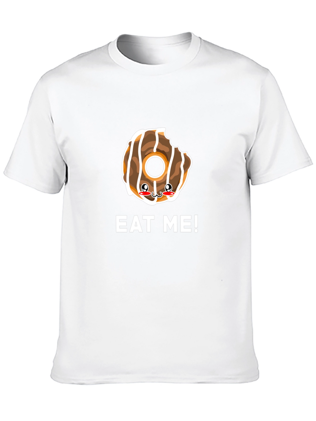 Eat Me Donut Graphic Tee - Black Cotton T-Shirt