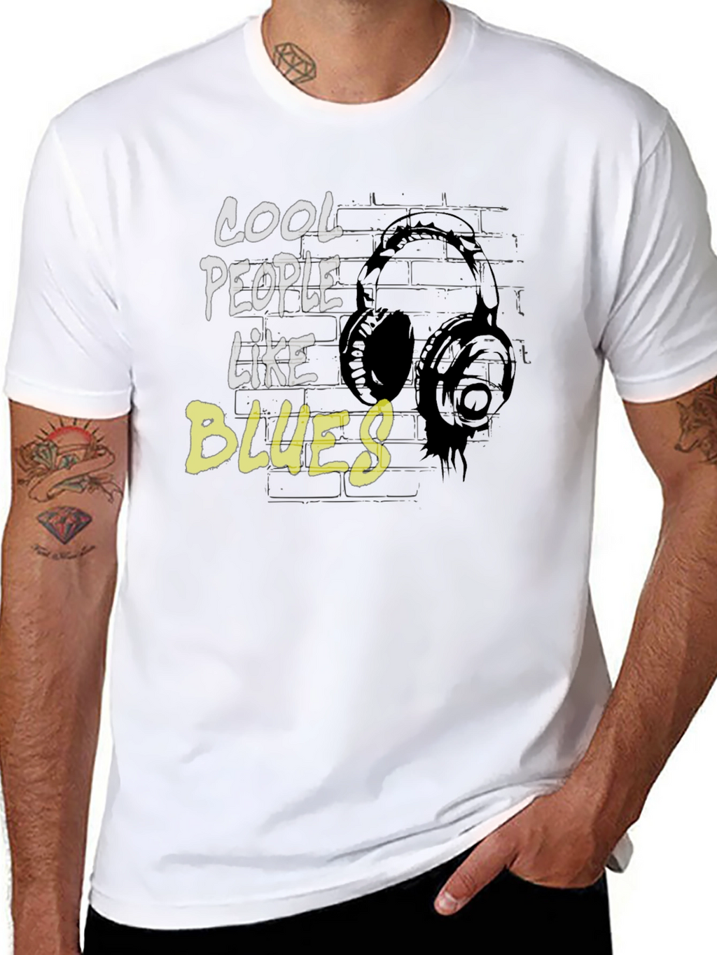 Cool People Like Blues Graphic Tee