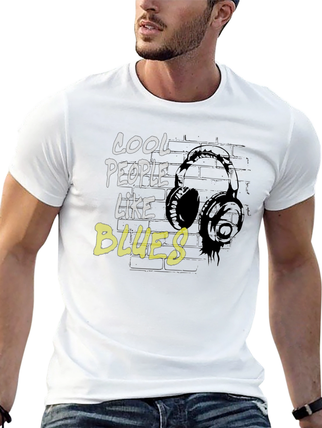 Cool People Like Blues Graphic Tee