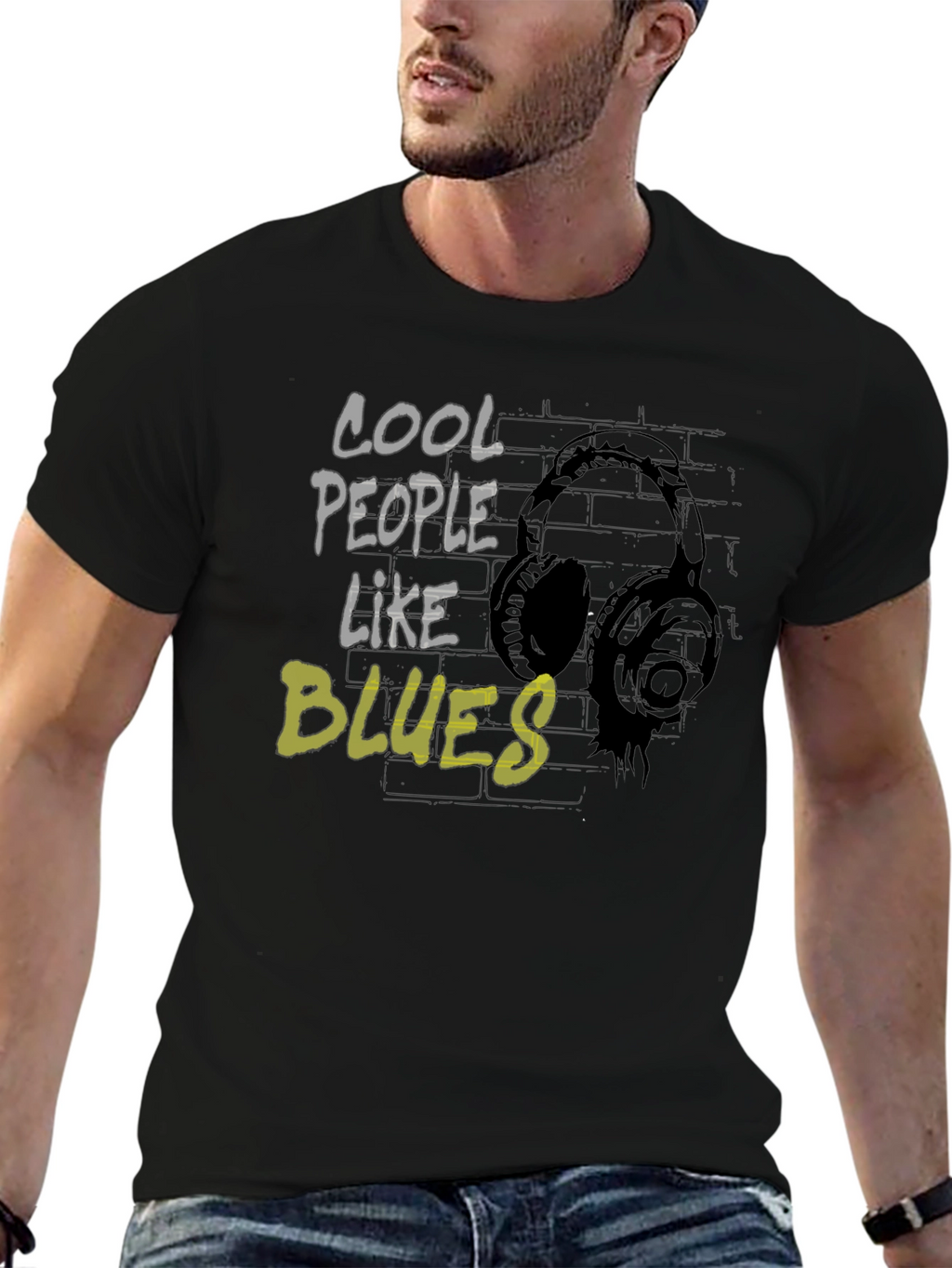 Cool People Like Blues Graphic Tee