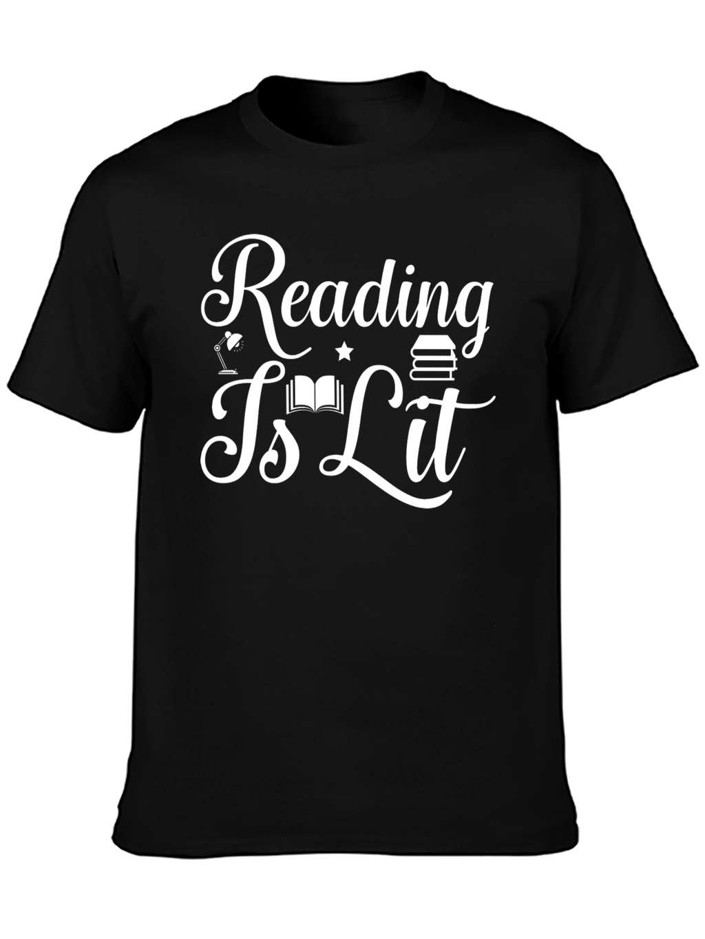Reading Is Lit Black T-Shirt