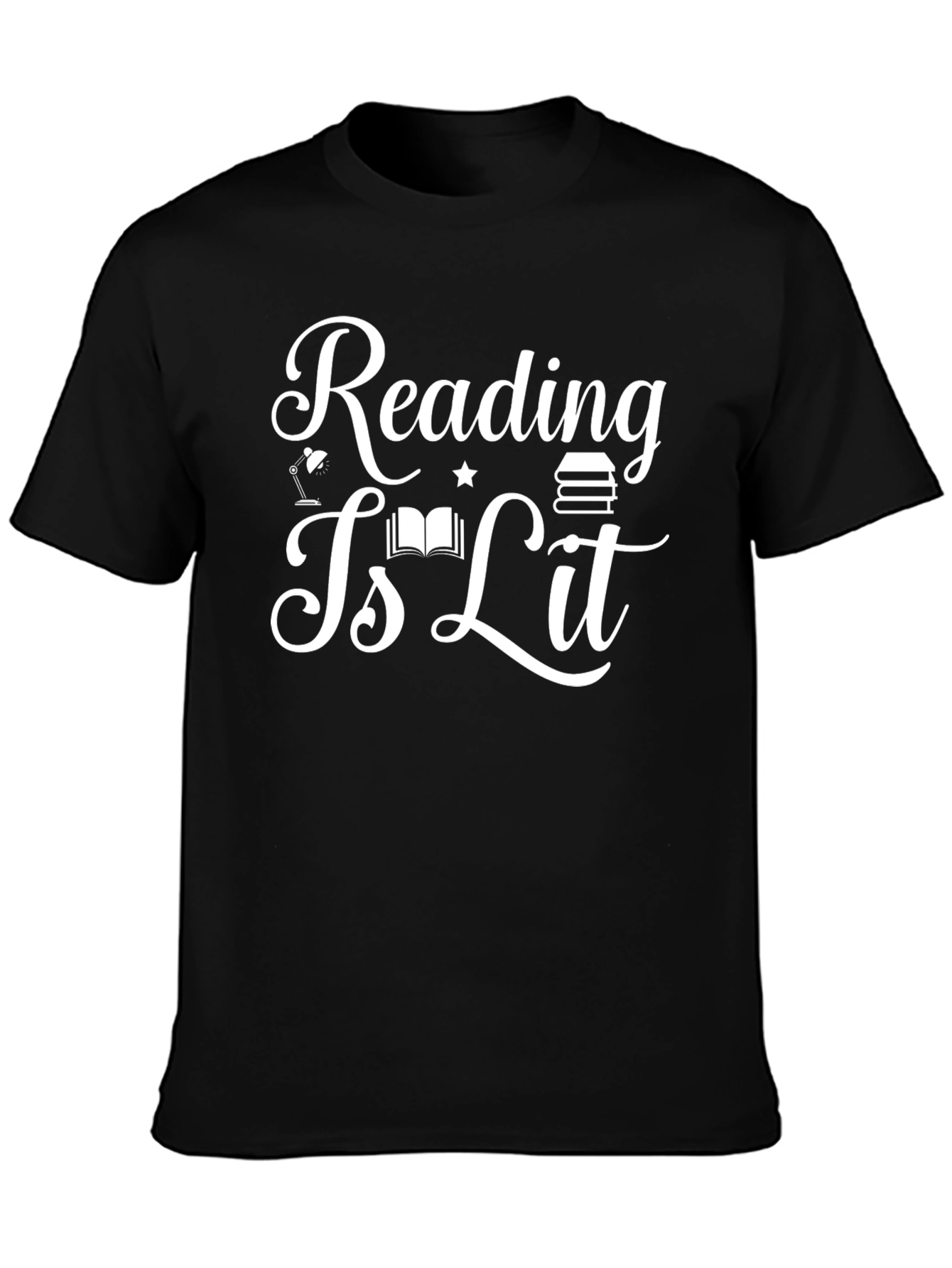 Reading Is Lit Black T-Shirt