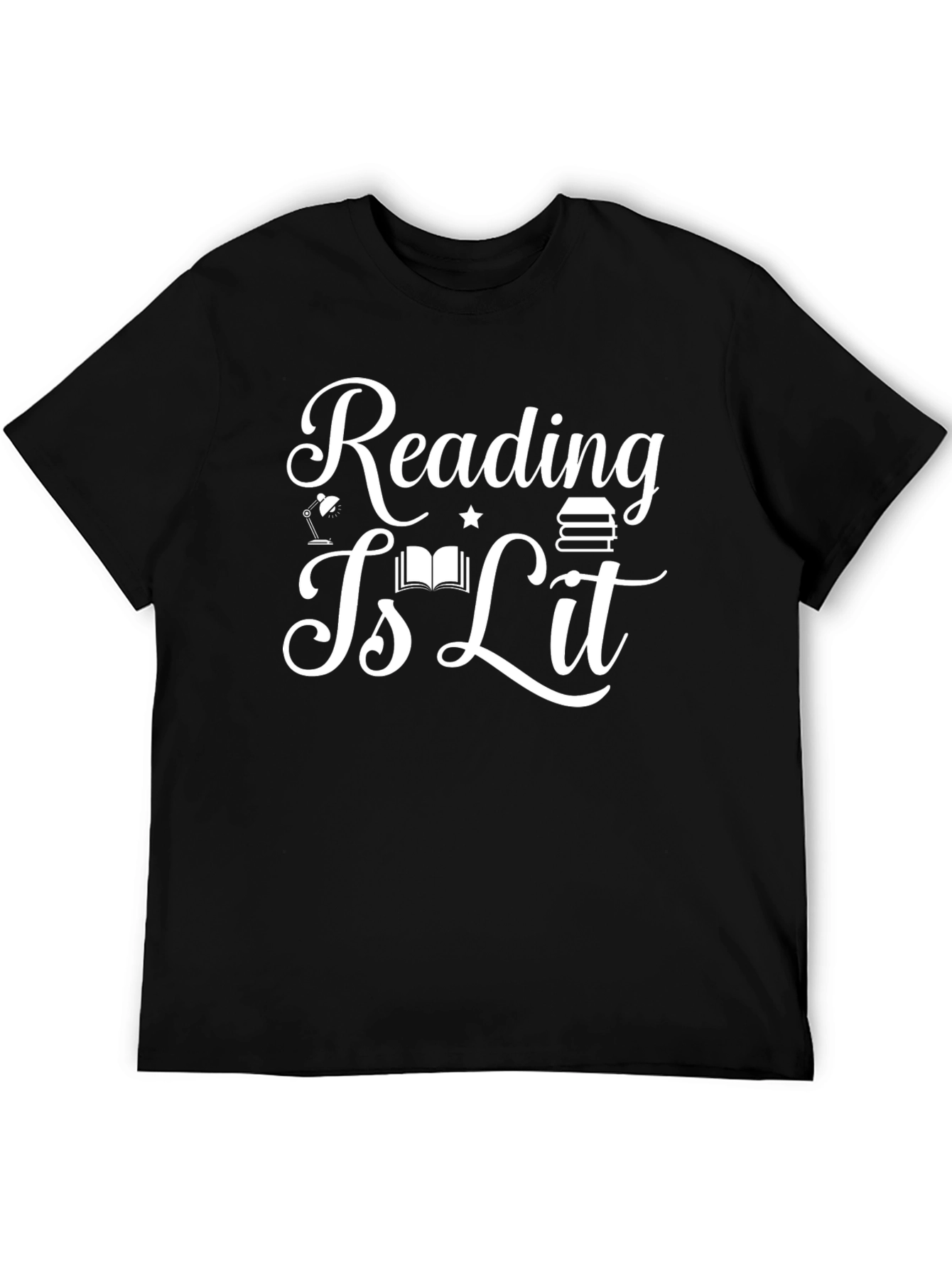 Reading Is Lit Black T-Shirt