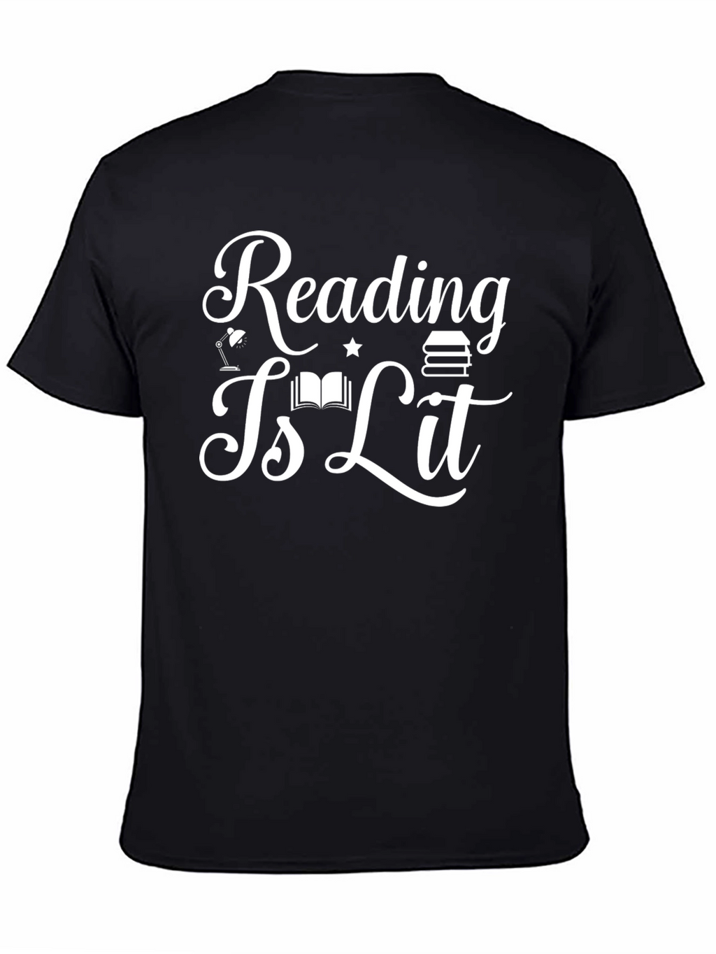 Reading Is Lit Black T-Shirt