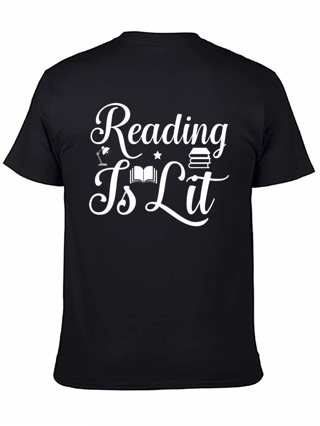Reading Is Lit Black T-Shirt