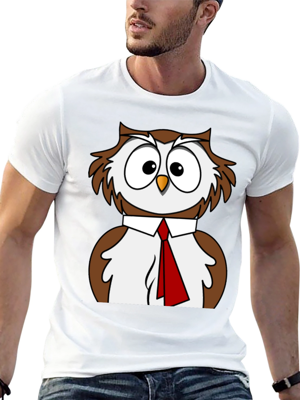 Owl in Business Attire T-Shirt
