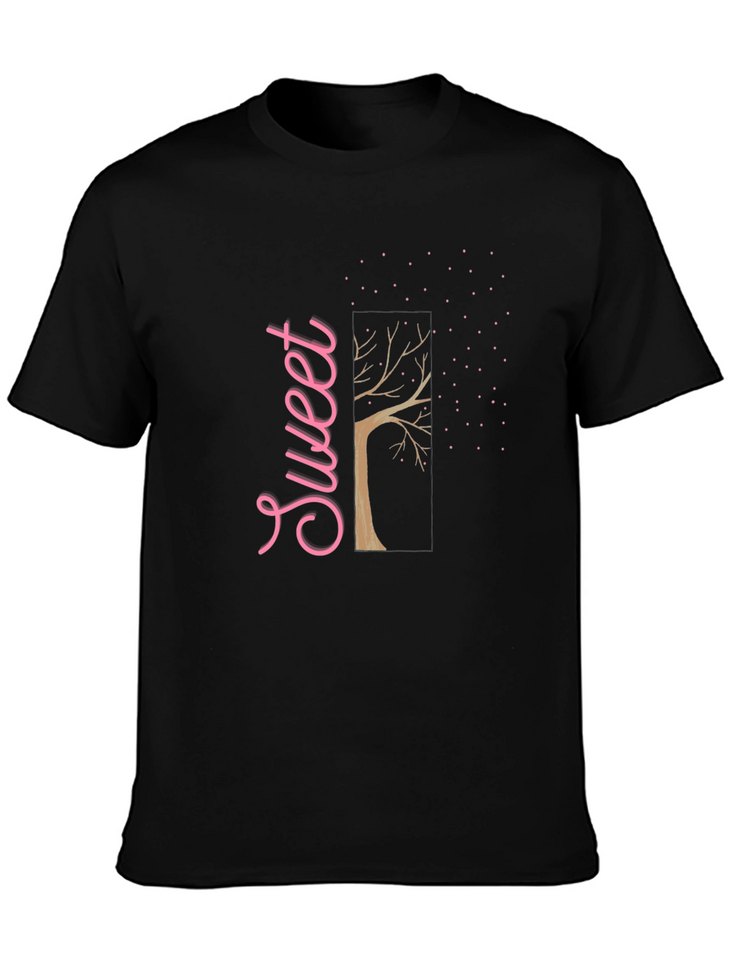 Sweet Tree Black Graphic T-Shirt