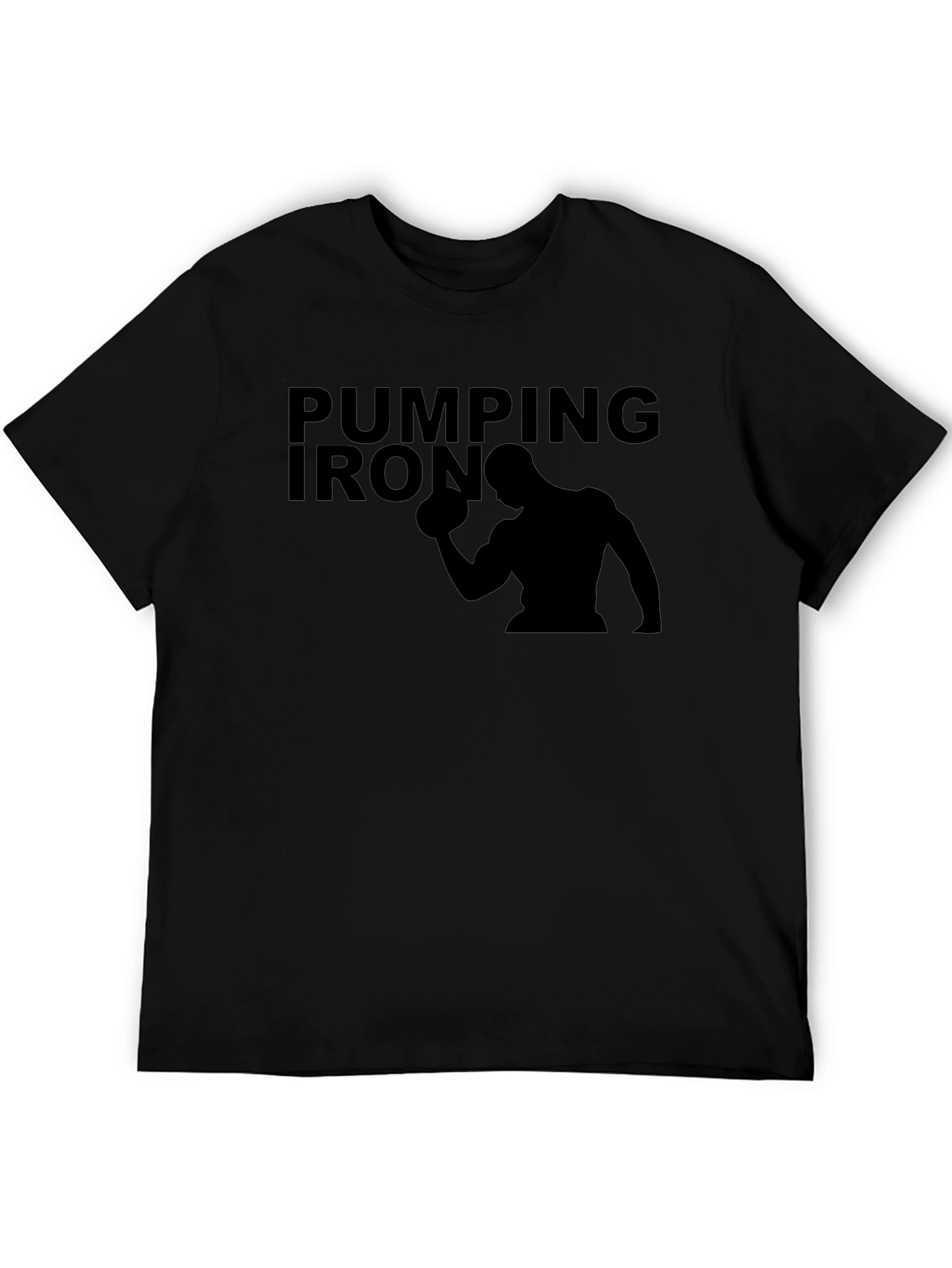 Pumping Iron Graphic T-Shirt - Bodybuilding Gym Tee