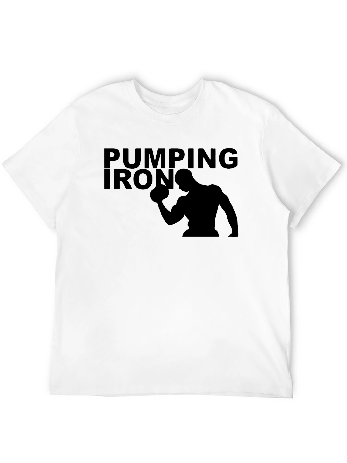 Pumping Iron Graphic T-Shirt - Bodybuilding Gym Tee