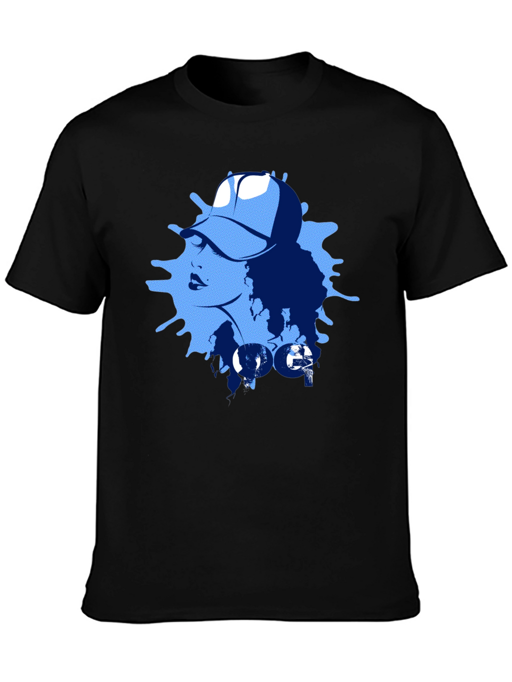 Cool Graphic Tee - Woman with Headphones