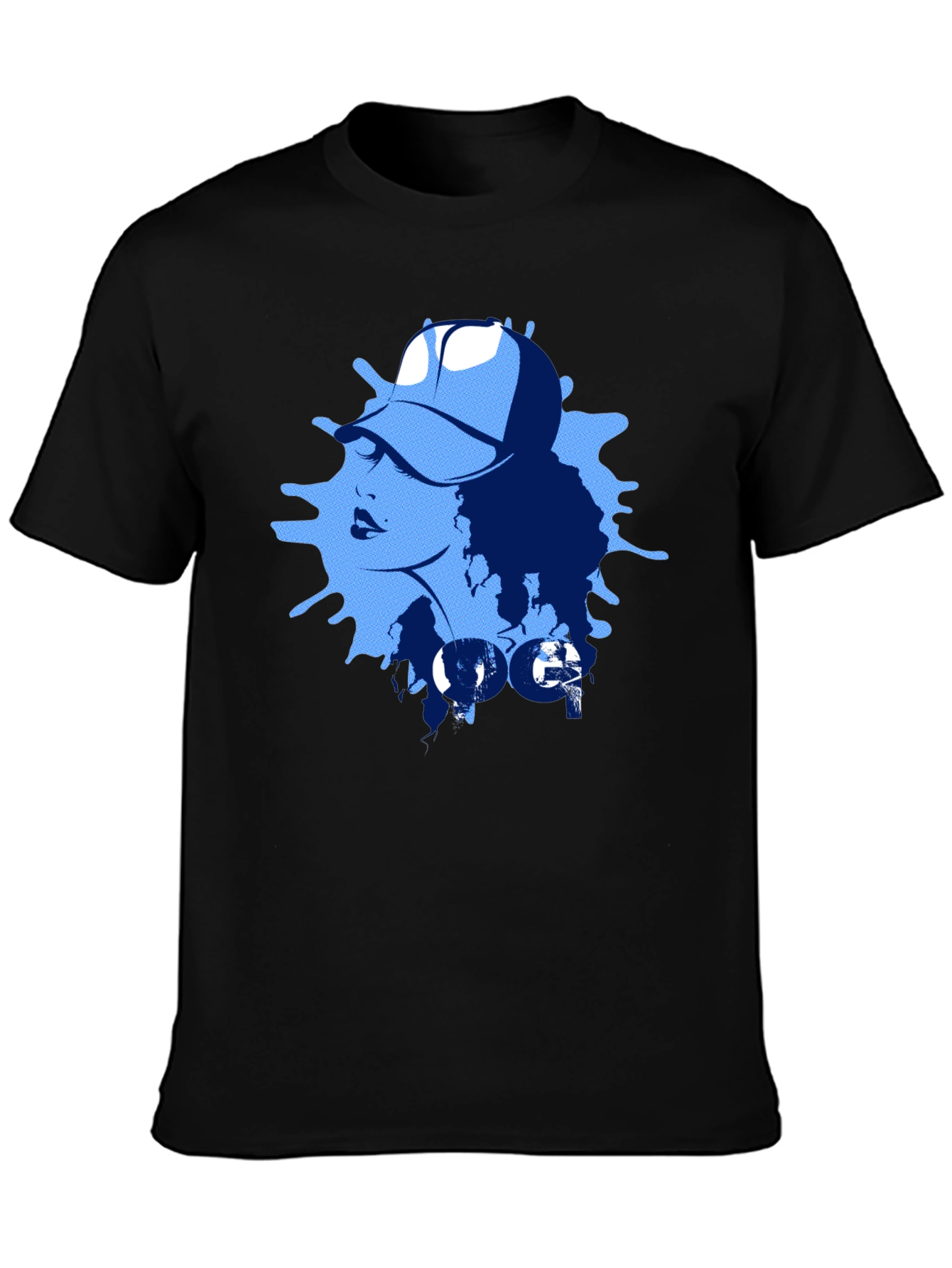 Cool Graphic Tee - Woman with Headphones