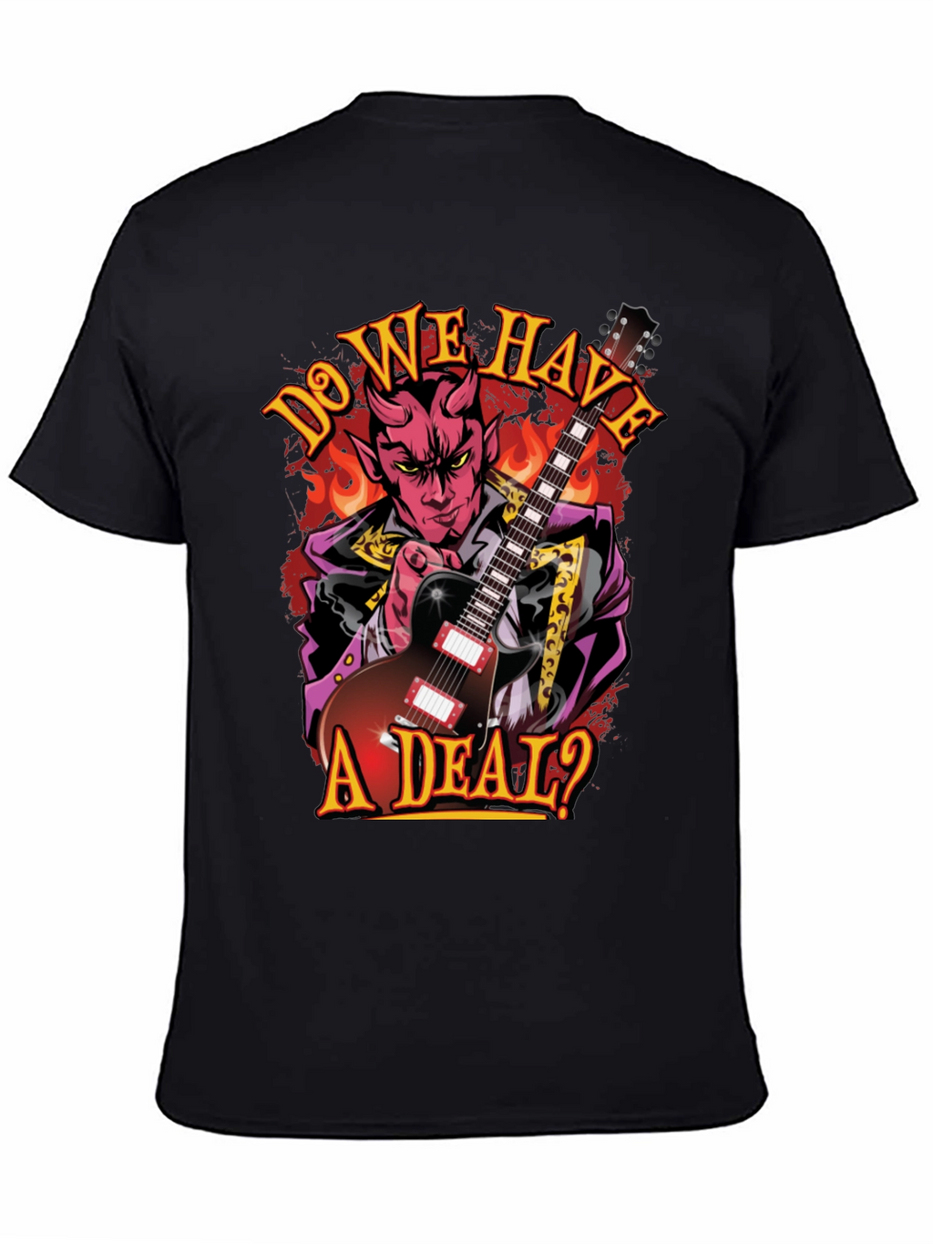 Do We Have A Deal? Devil Guitarist Black T-Shirt
