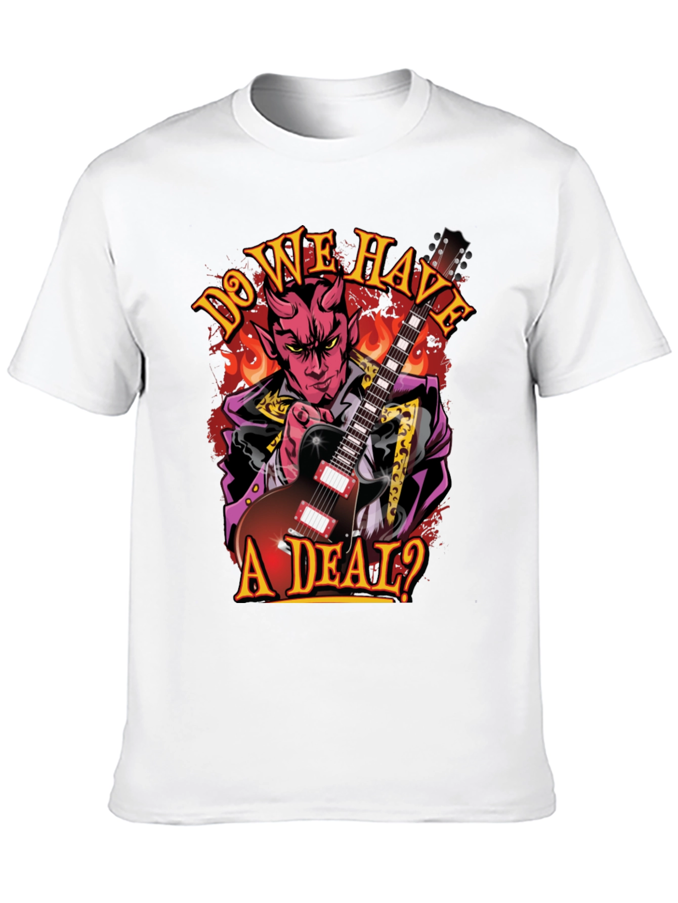 Do We Have A Deal? Devil Guitarist Black T-Shirt