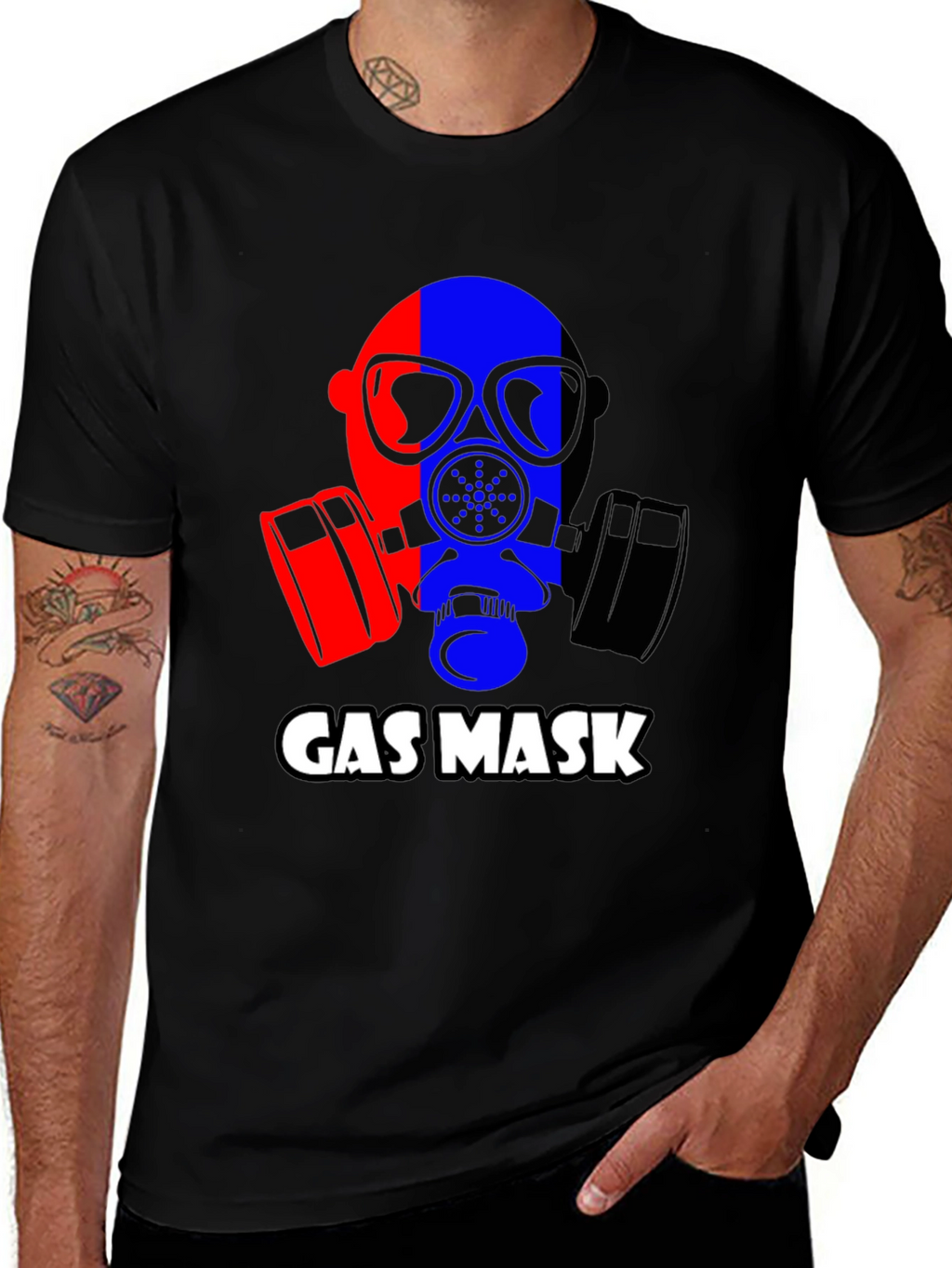 Gas Mask Graphic Tee - Bold Statement T-Shirt
