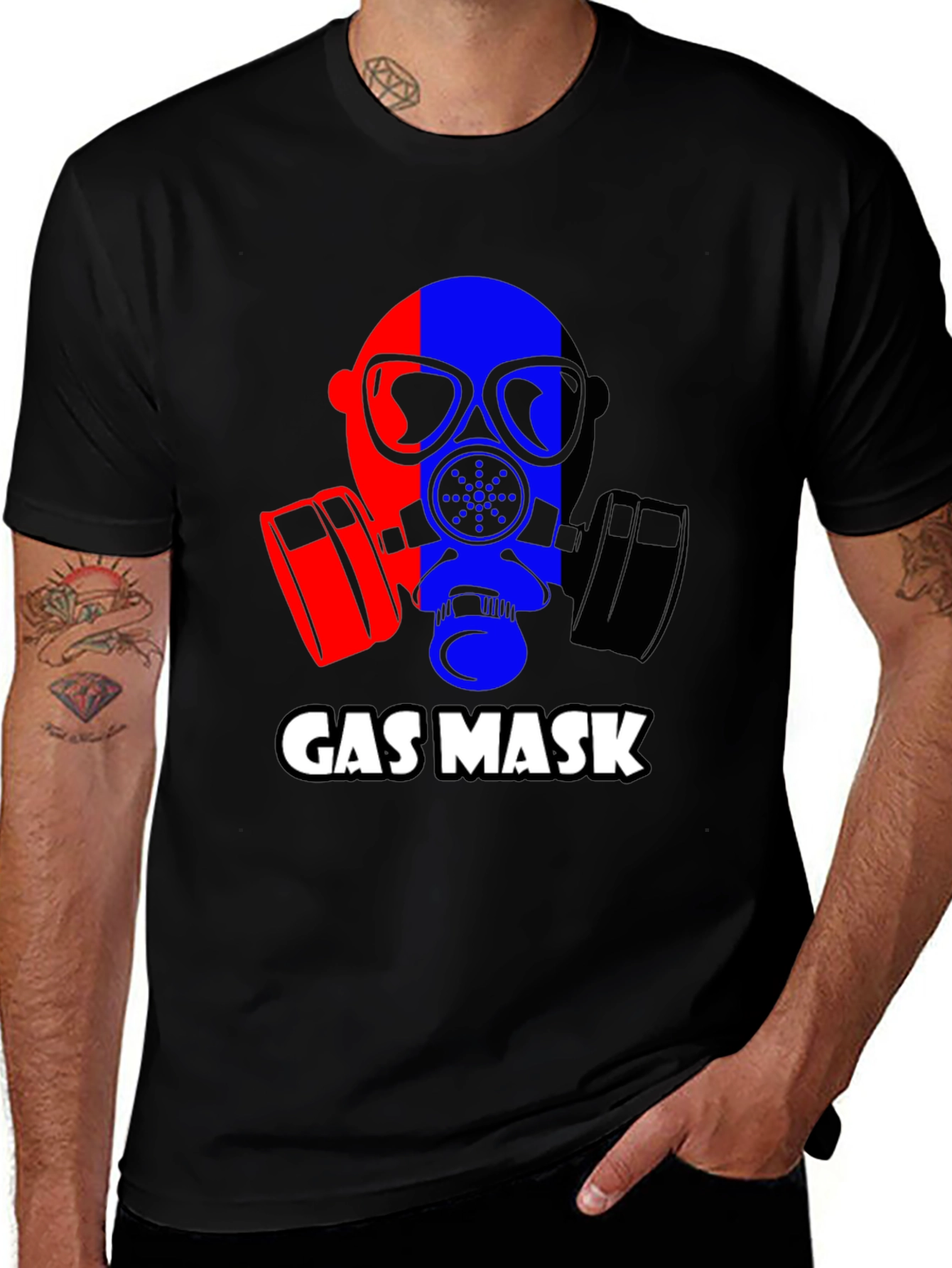 Gas Mask Graphic Tee - Bold Statement T-Shirt