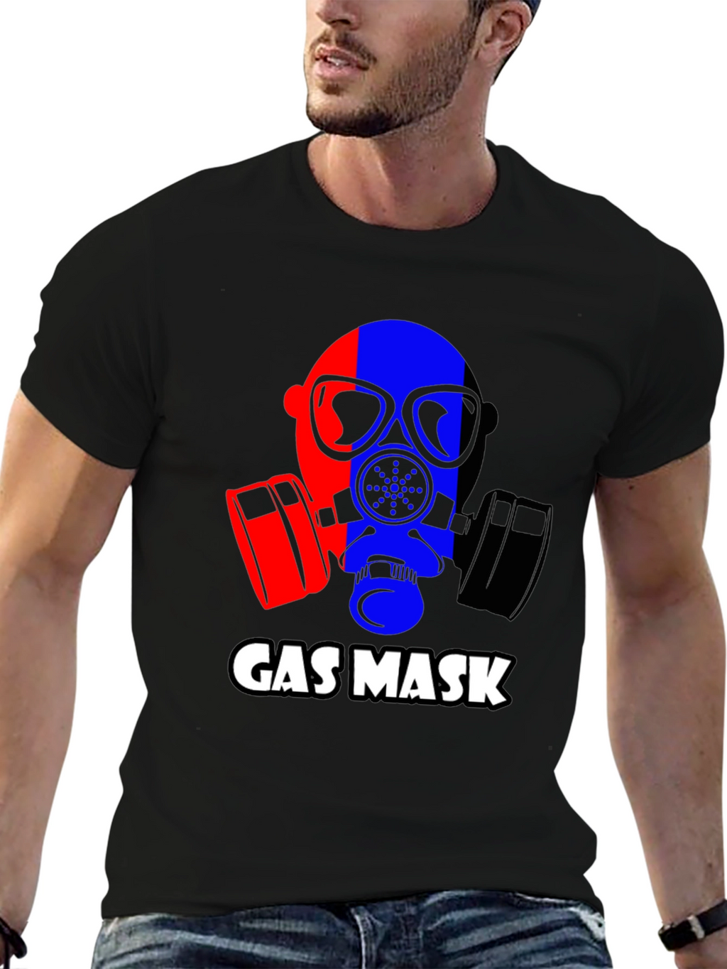 Gas Mask Graphic Tee - Bold Statement T-Shirt