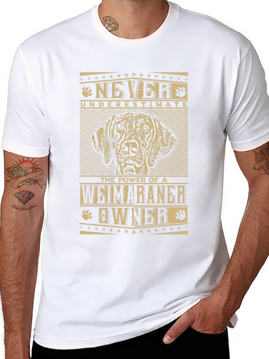 Weimaraner Owner T-Shirt - Never Underestimate!