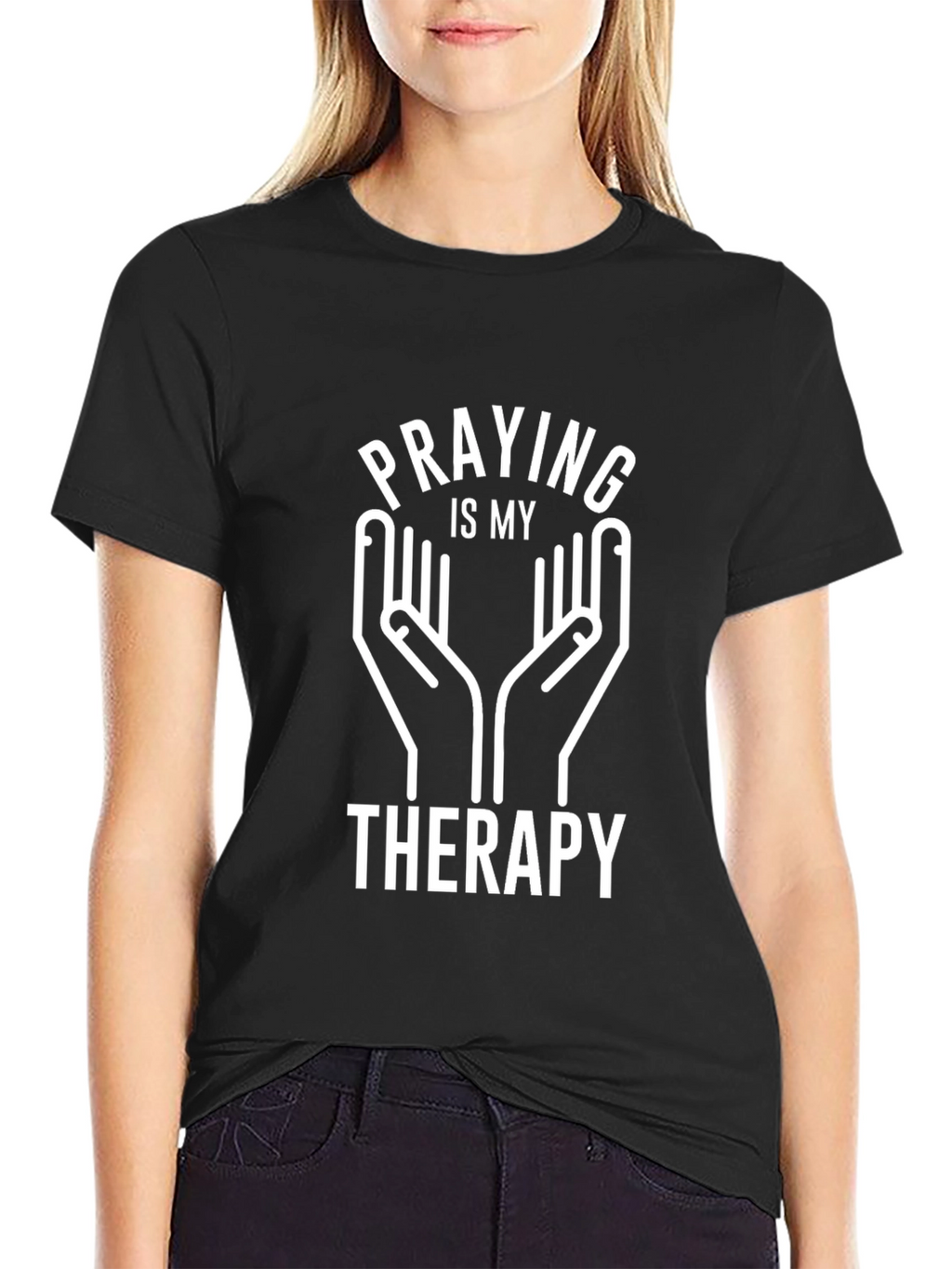 Praying is My Therapy Graphic T-Shirt