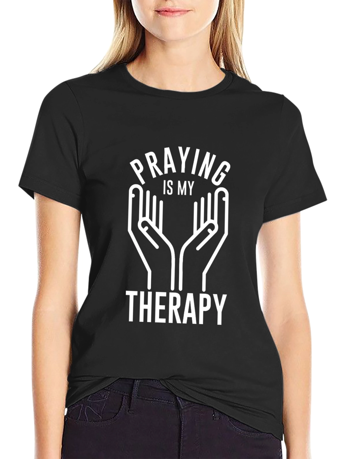 Praying is My Therapy Graphic T-Shirt