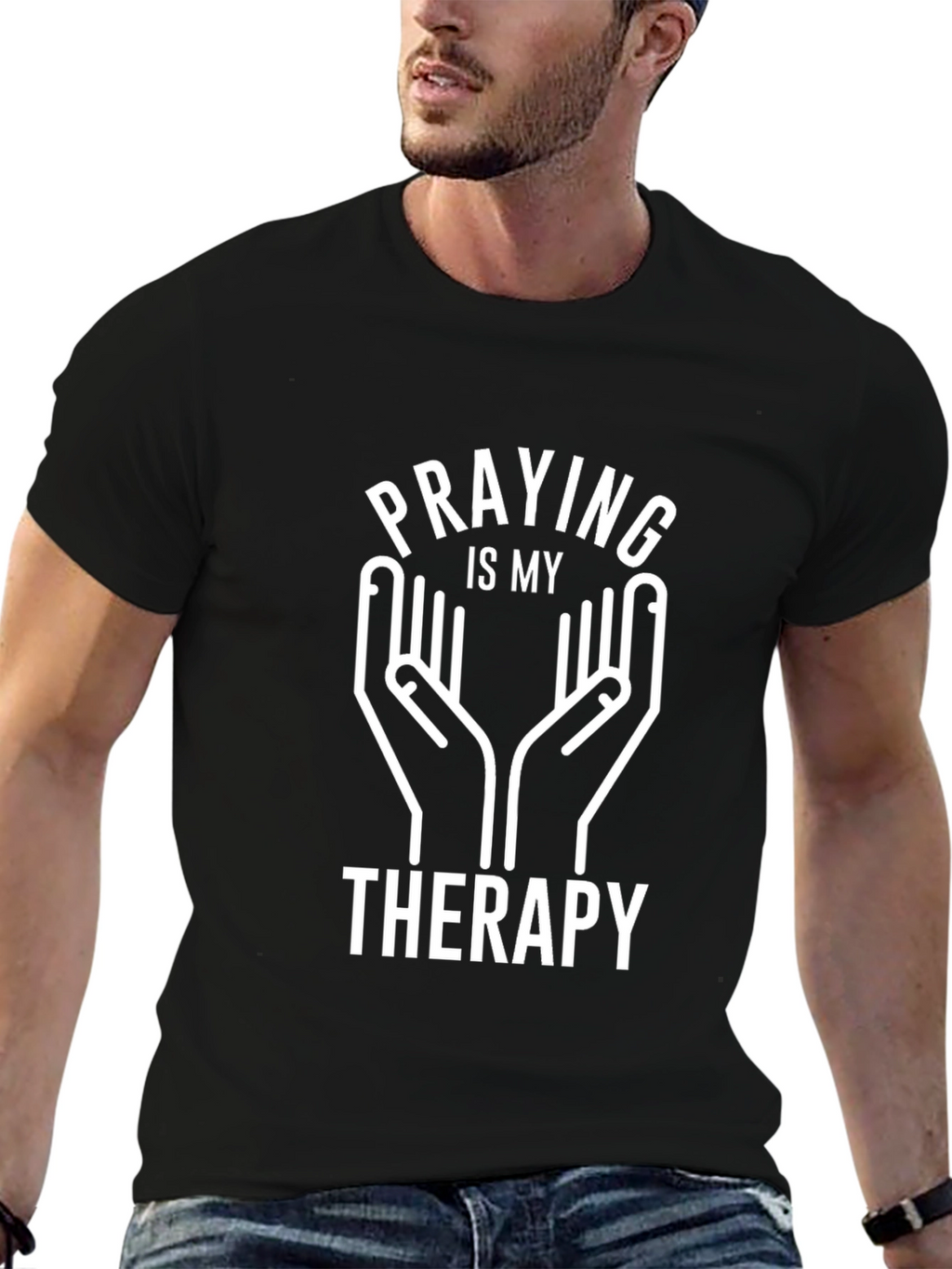 Praying is My Therapy Graphic T-Shirt