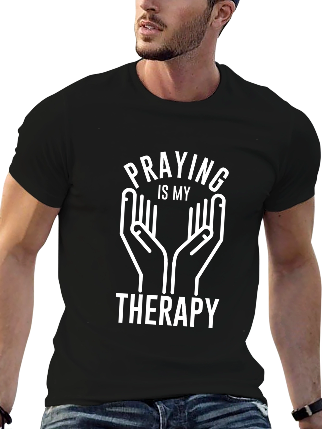 Praying is My Therapy Graphic T-Shirt