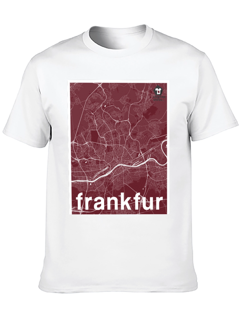 Frankfurt City Map T-Shirt - Stylish Urban Design