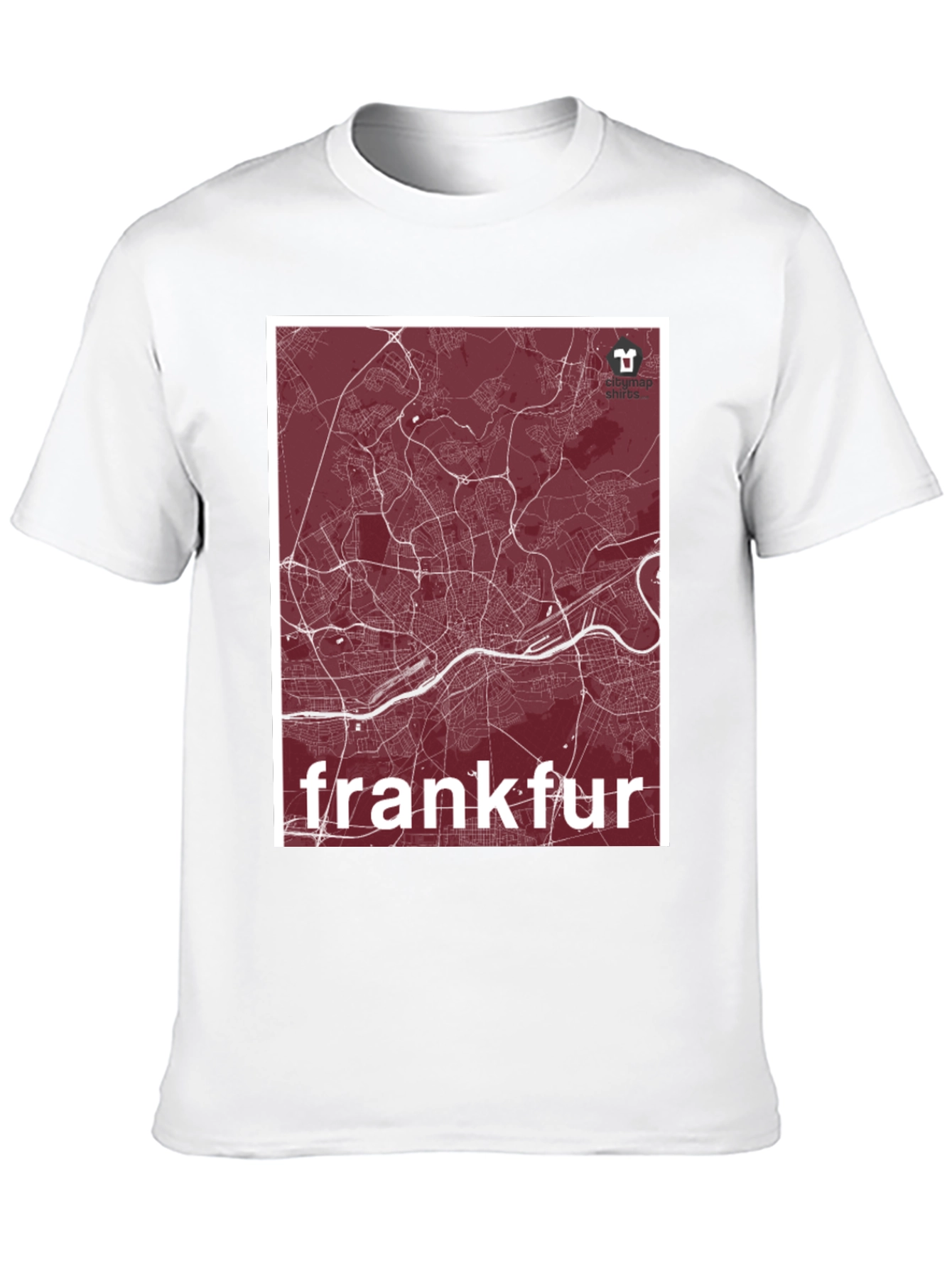 Frankfurt City Map T-Shirt - Stylish Urban Design