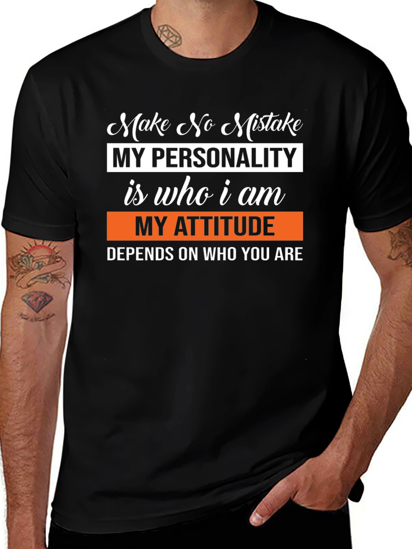Make No Mistake Graphic Tee - Personality Attitude T-Shirt