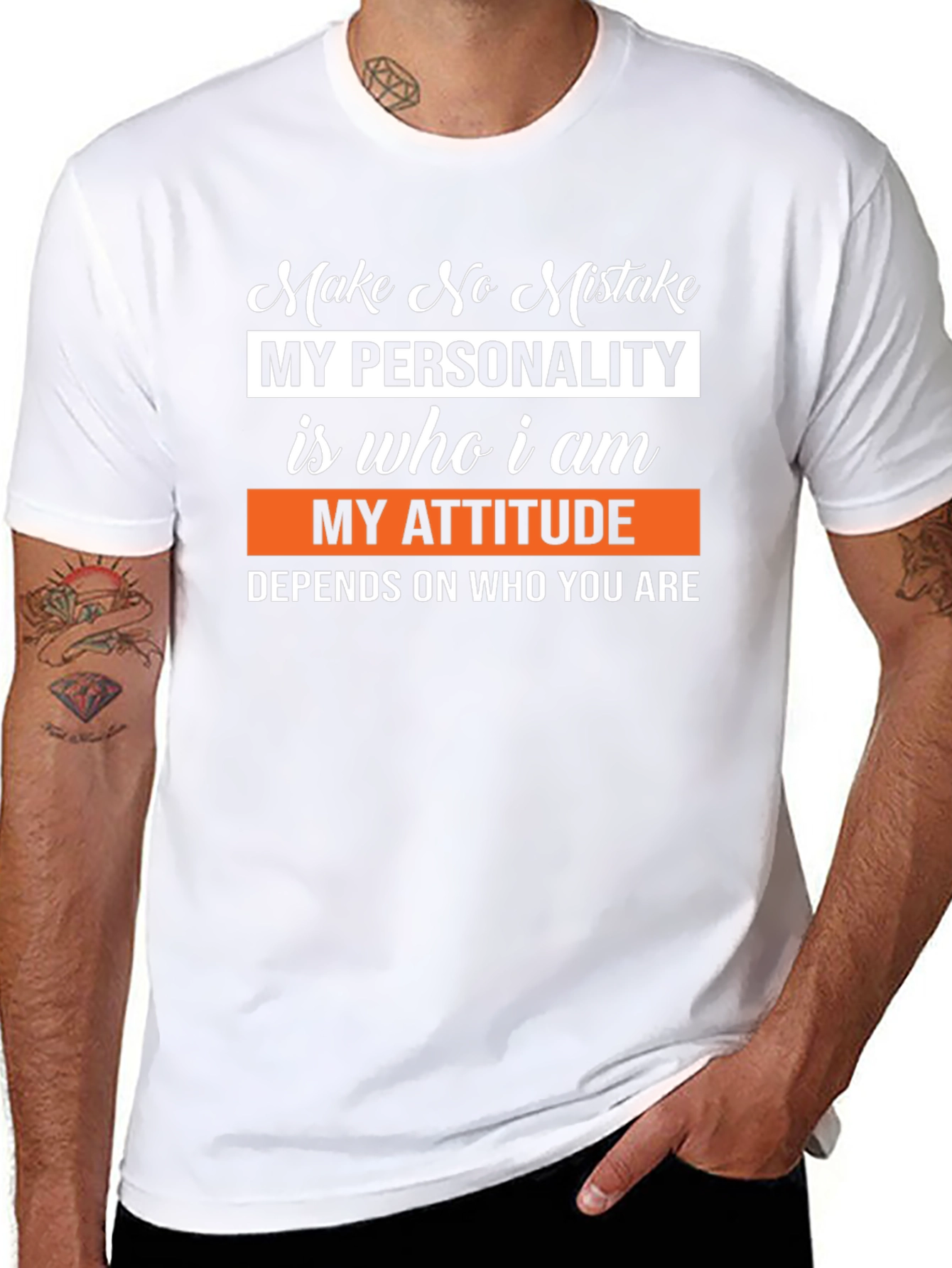 Make No Mistake Graphic Tee - Personality Attitude T-Shirt