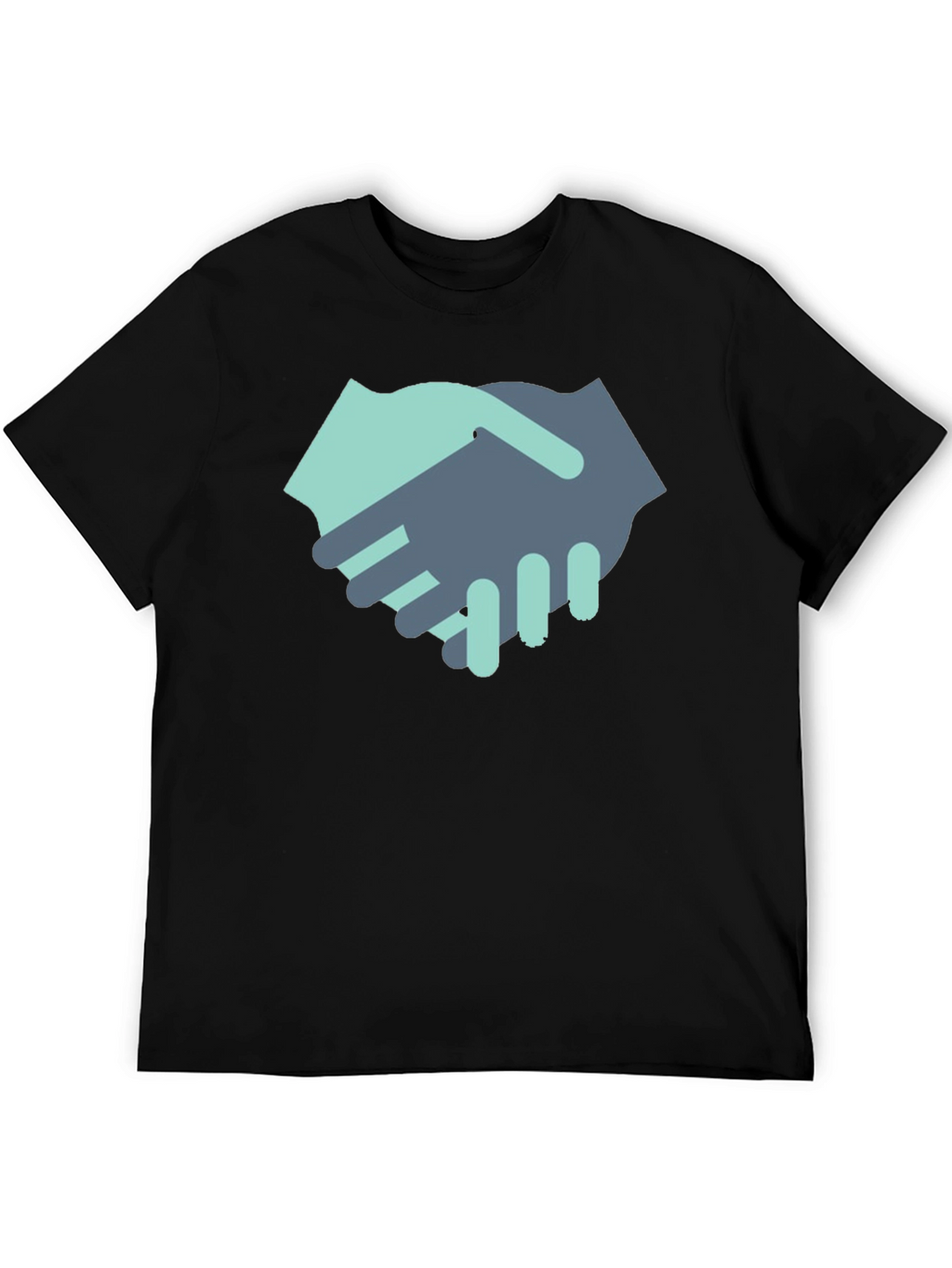 Handshake Graphic Black T-Shirt