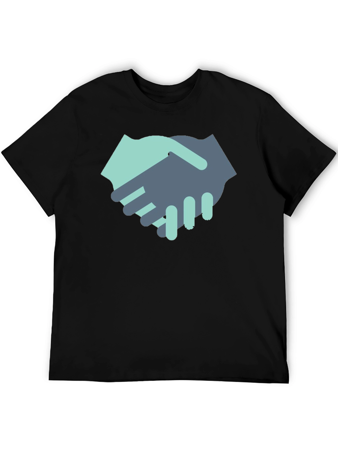 Handshake Graphic Black T-Shirt
