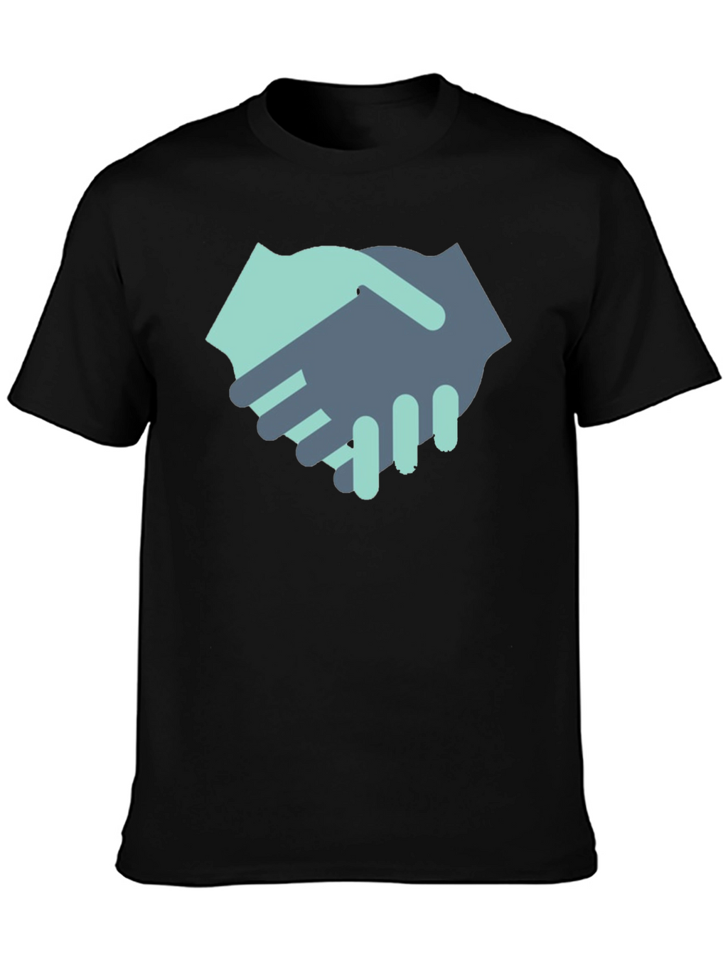 Handshake Graphic Black T-Shirt