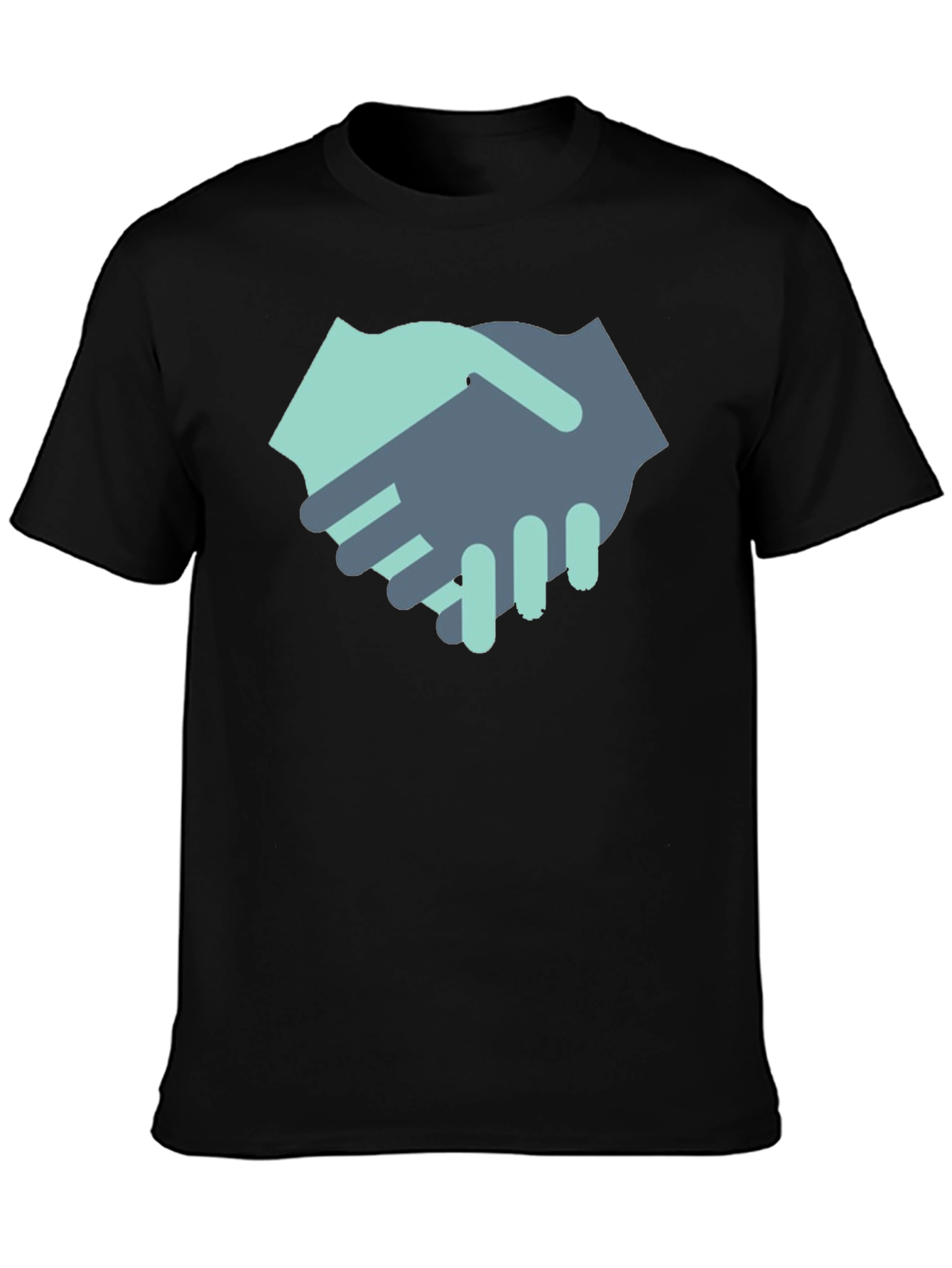 Handshake Graphic Black T-Shirt