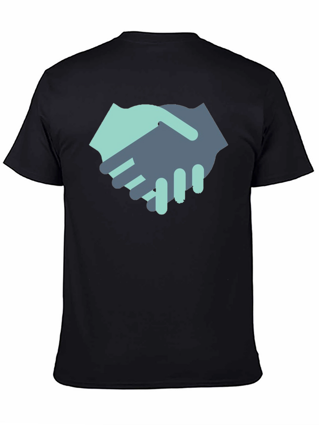 Handshake Graphic Black T-Shirt