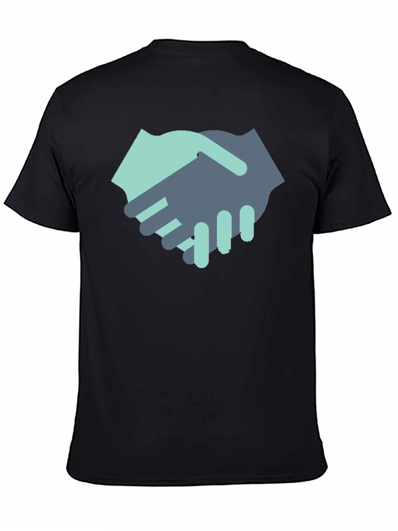 Handshake Graphic Black T-Shirt