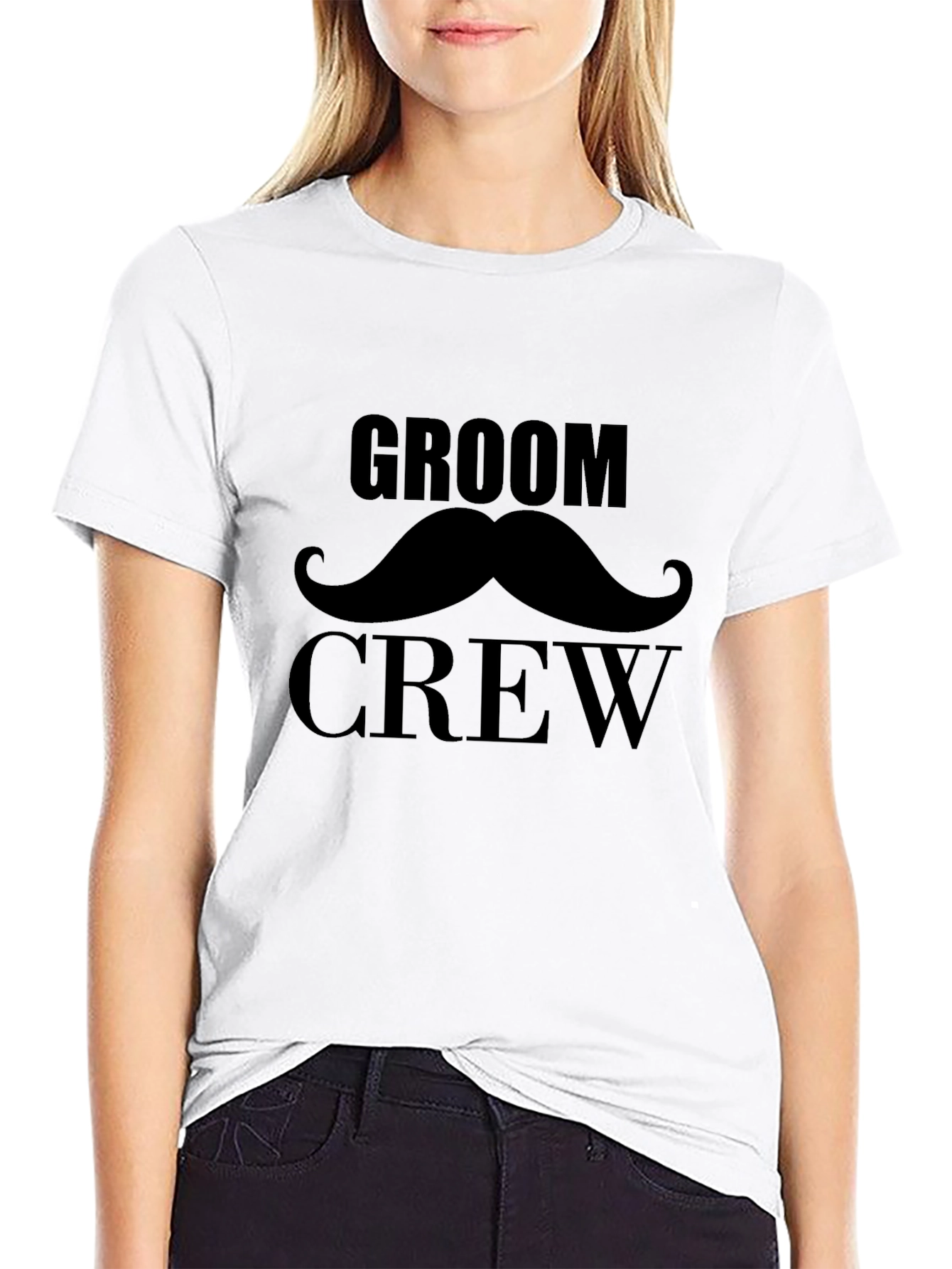 Groom Crew T-Shirt - Black Wedding Party Tee