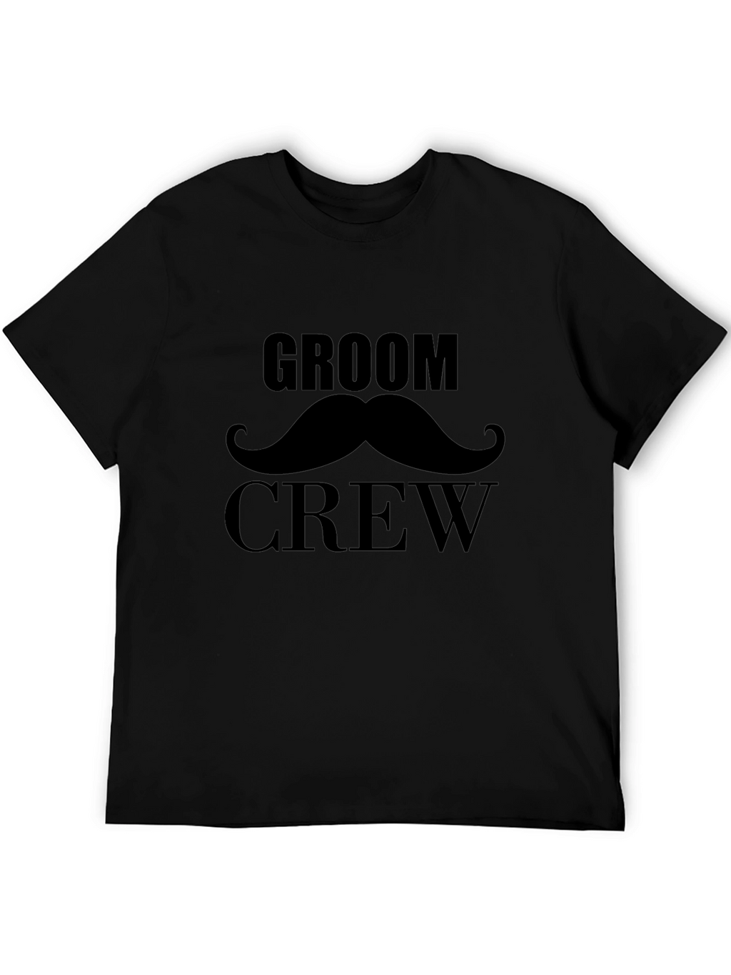 Groom Crew T-Shirt - Black Wedding Party Tee