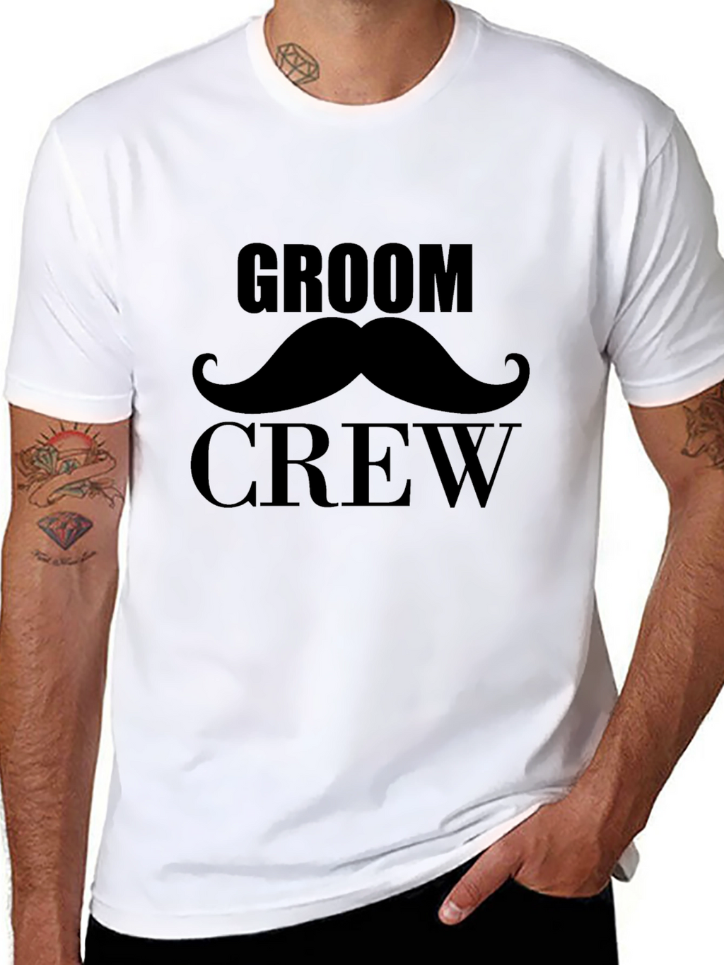 Groom Crew T-Shirt - Black Wedding Party Tee