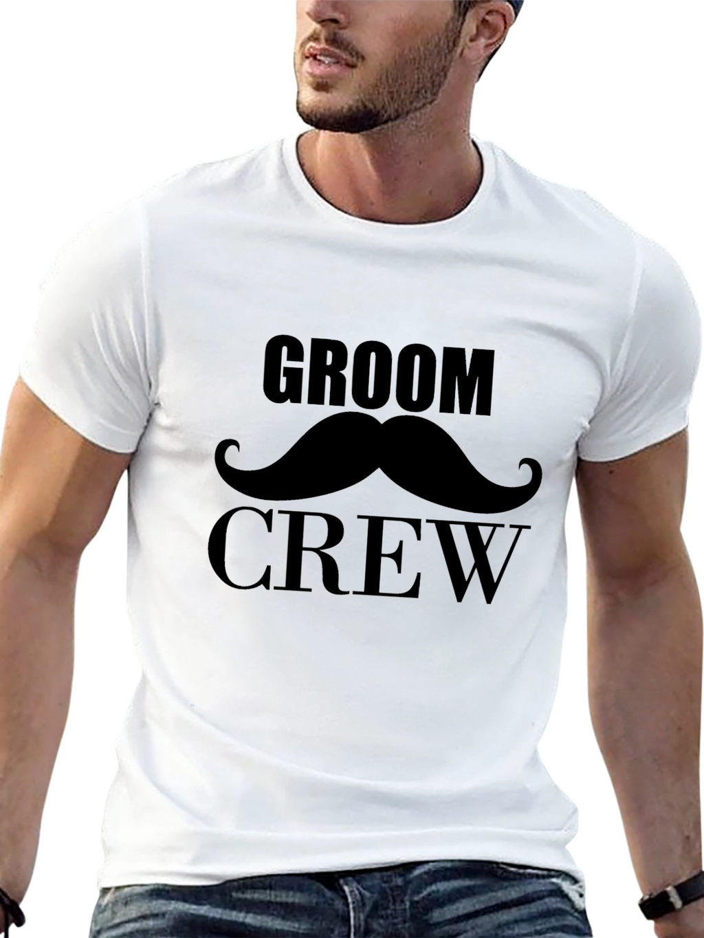 Groom Crew T-Shirt - Black Wedding Party Tee