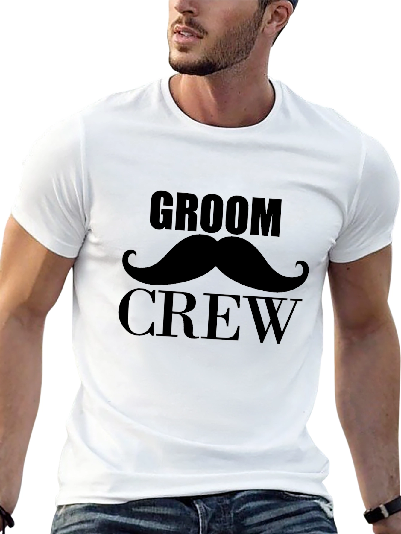 Groom Crew T-Shirt - Black Wedding Party Tee