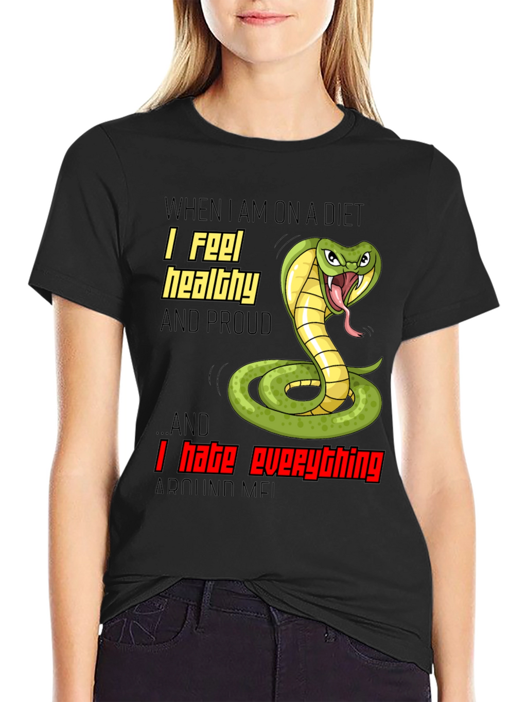 Diet Snake T-Shirt: Funny Cobra Graphic Tee
