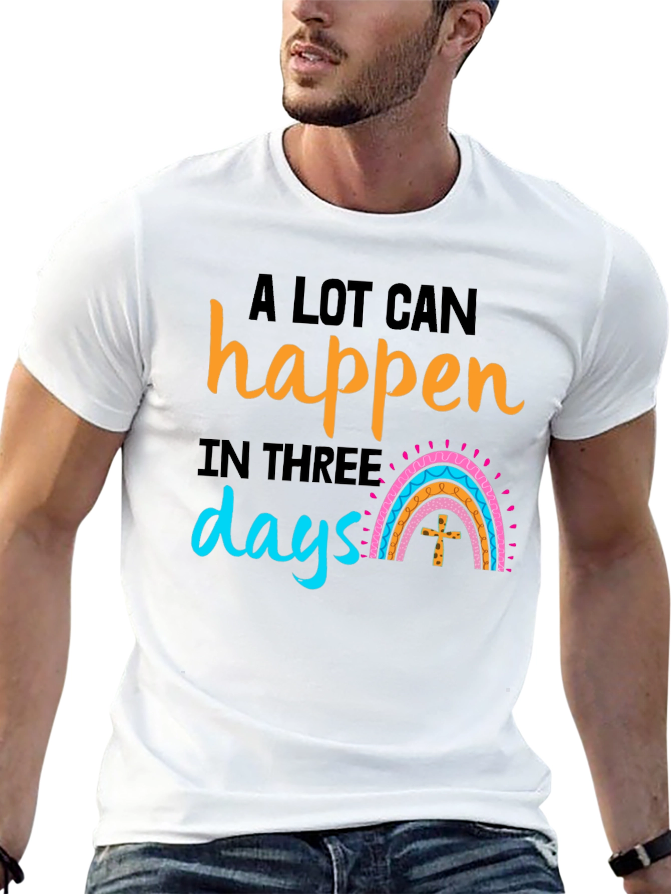 A Lot Can Happen in Three Days Black T-Shirt