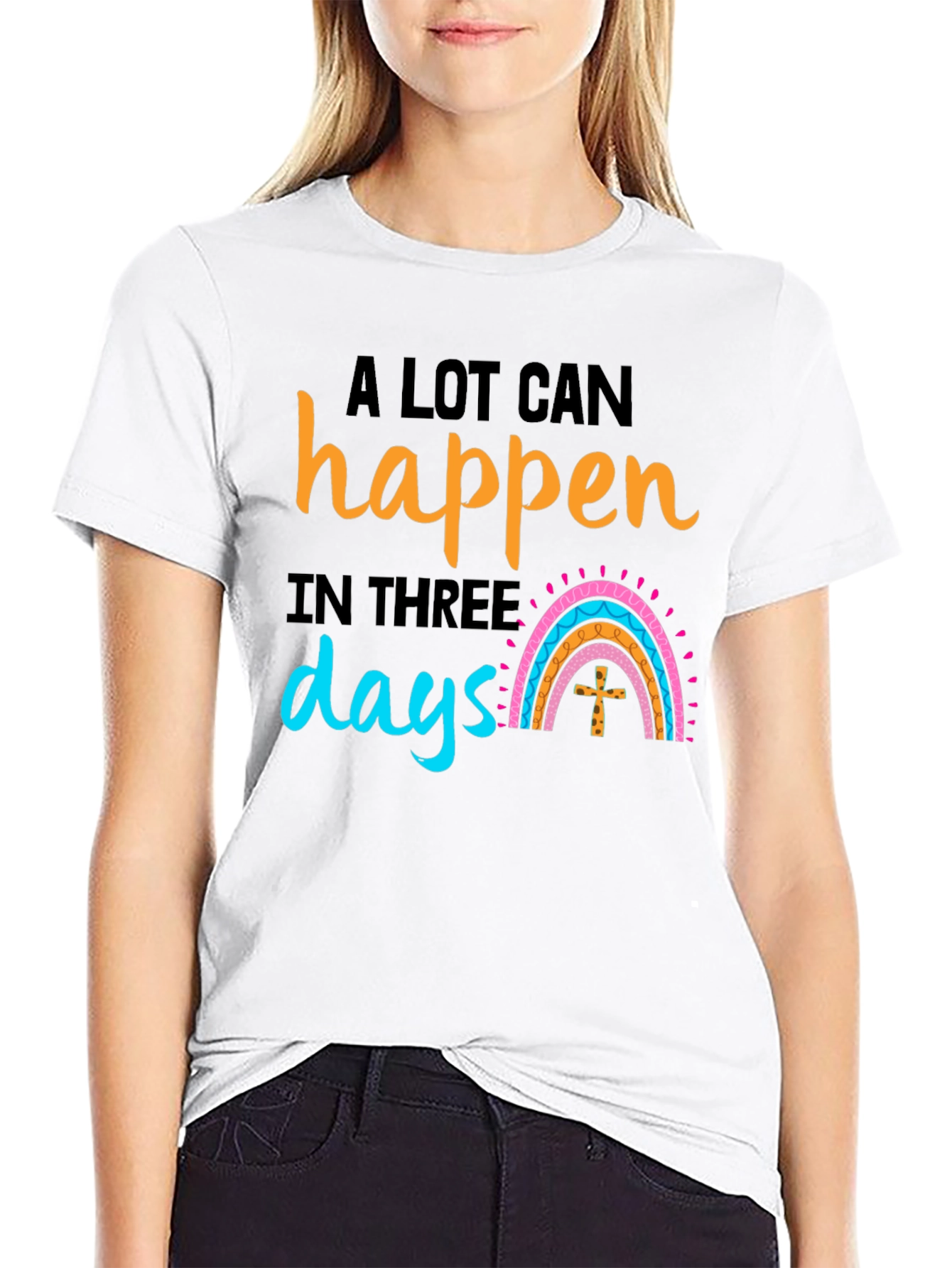 A Lot Can Happen in Three Days Black T-Shirt