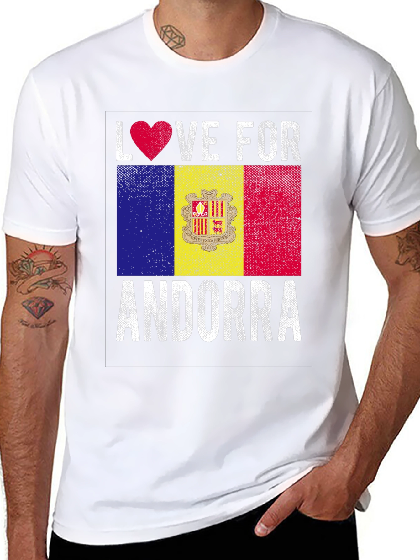 Love For Andorra Flag T-Shirt