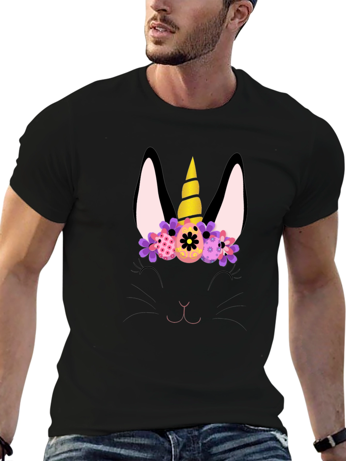 Easter Unicorn Bunny Graphic Tee