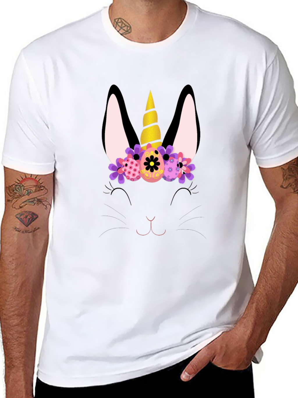 Easter Unicorn Bunny Graphic Tee