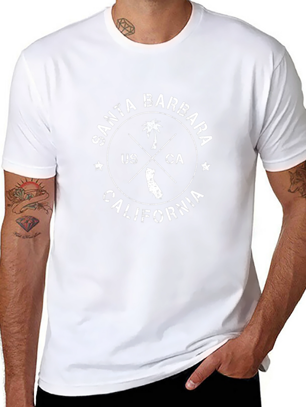 Santa Barbara California Graphic T-Shirt