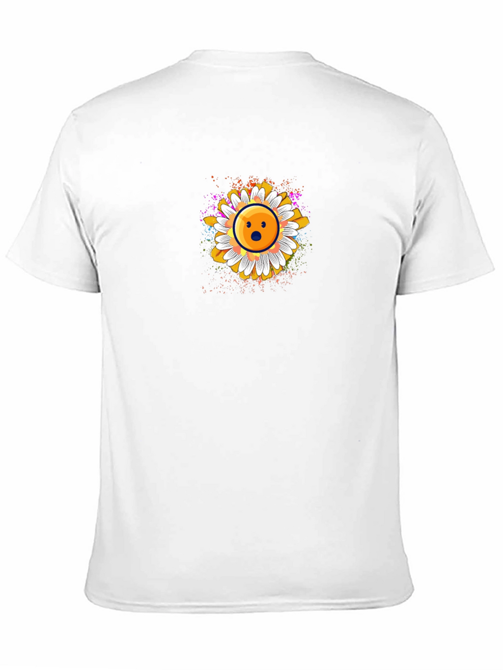 Surprised Emoji Daisy Graphic T-Shirt