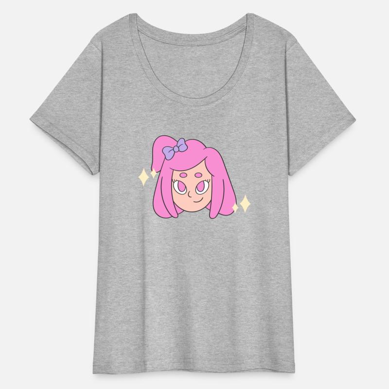 A girl with magical pink hair